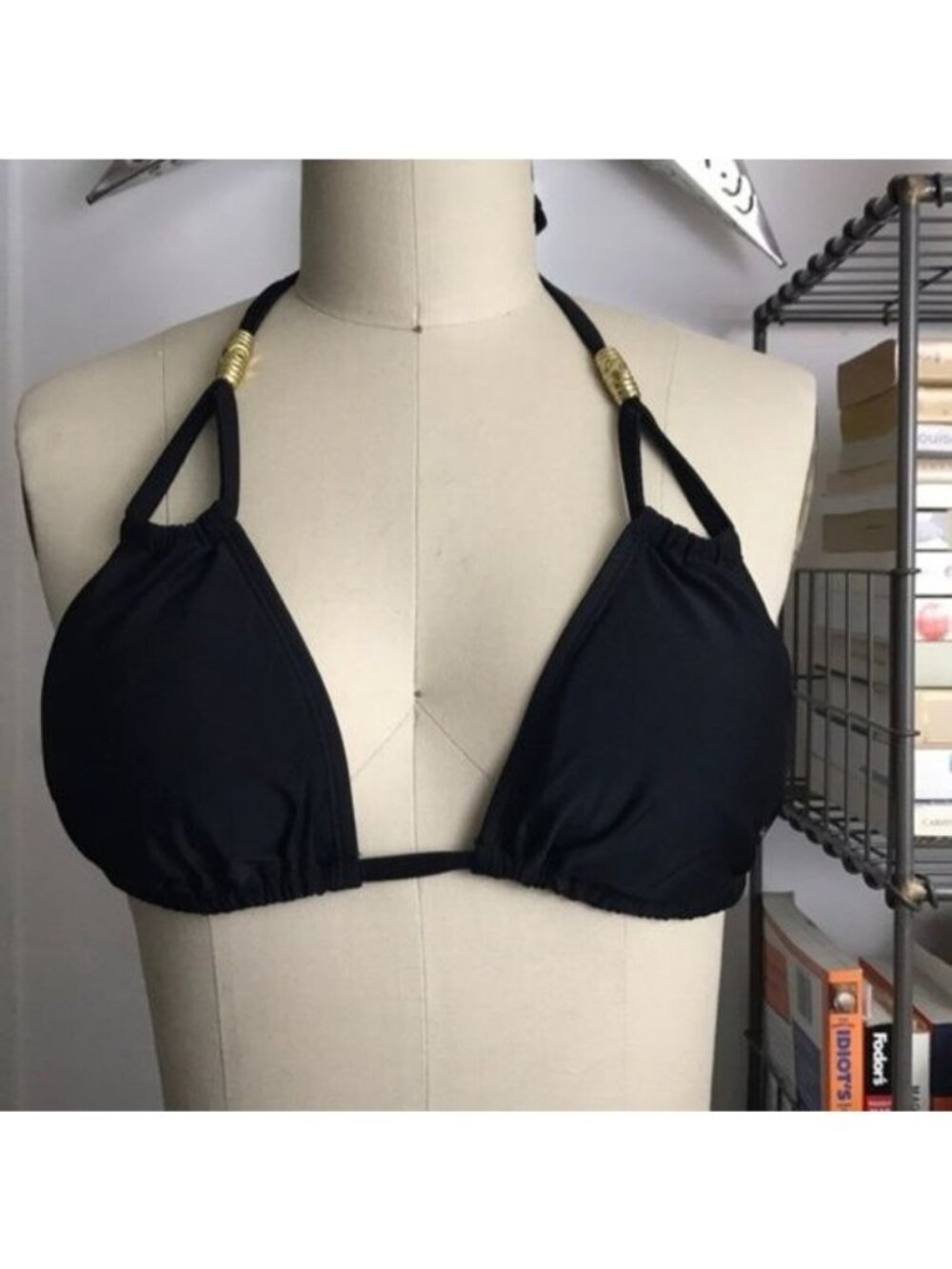 French Connection Triangle String Bikini Top